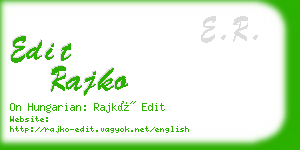 edit rajko business card